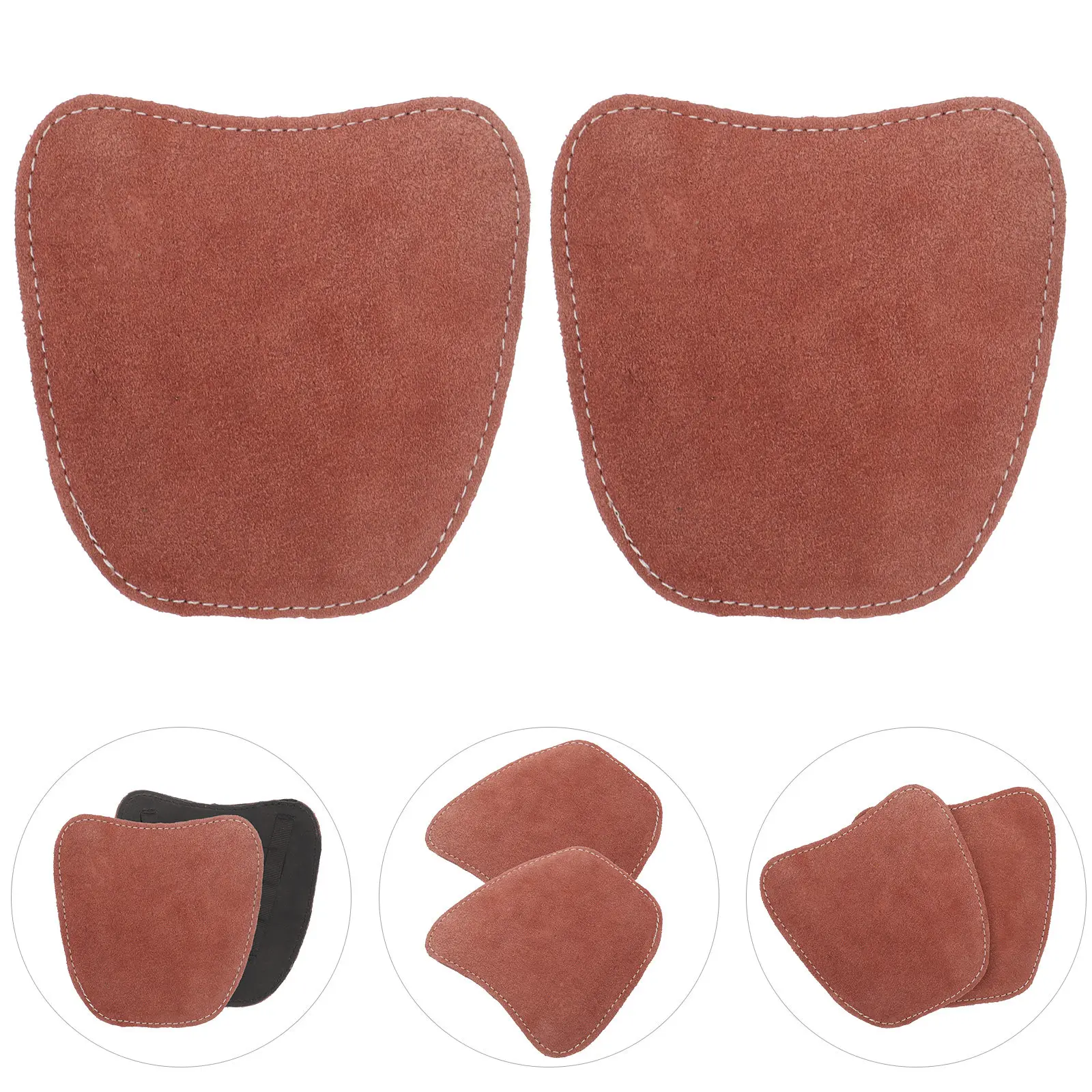 

1 шт. (1 пара) защитных накладок на носки обуви из воловьей кожи, дышащие, износостойкие, для мастерских и строительных работ