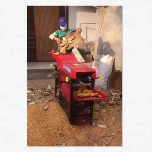 Crop Stick Corn Peeling Machine, Small Peeling and Threshing Integrated Machine