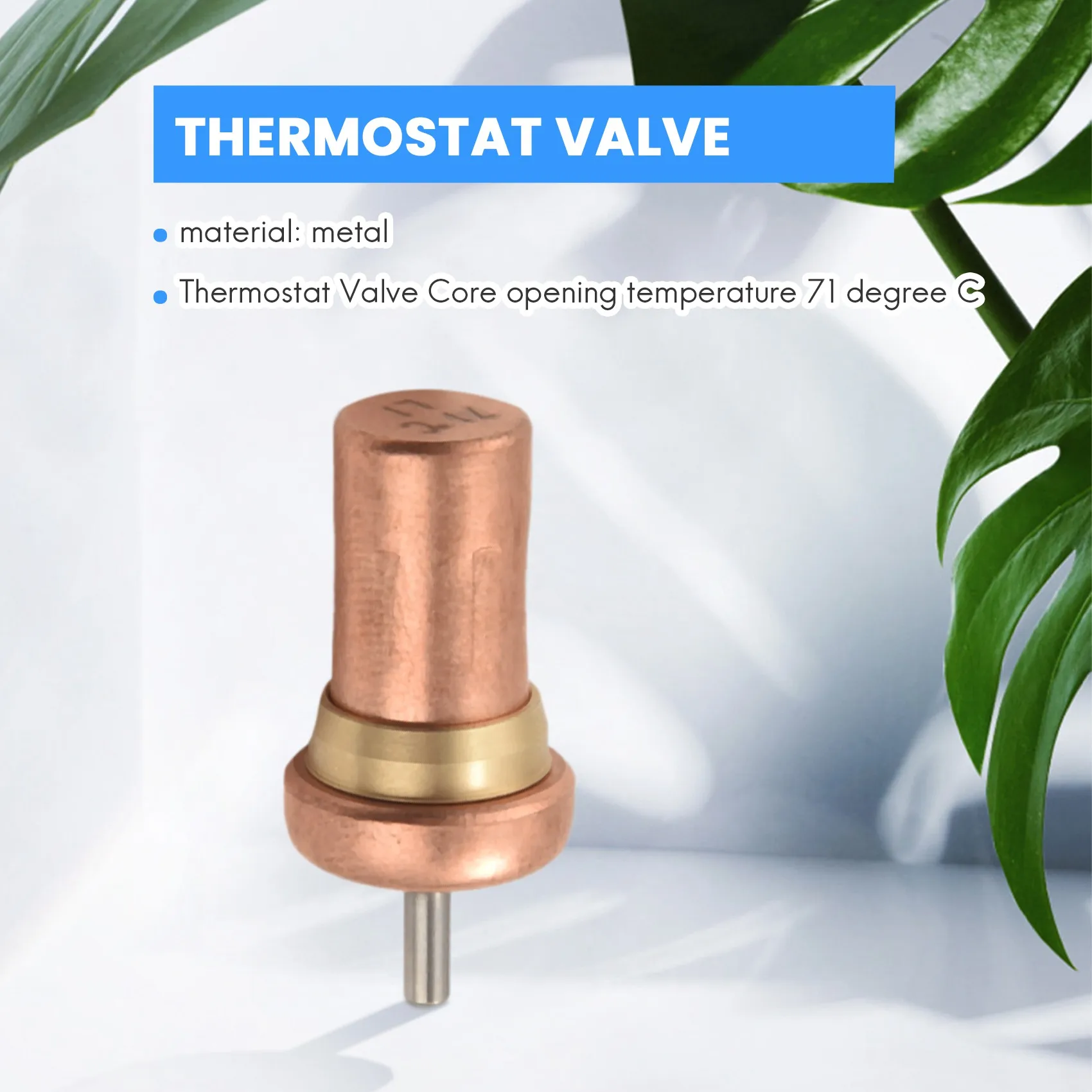 Sostituzione VMC termostato valvola nucleo apertura temperatura 71 gradi C