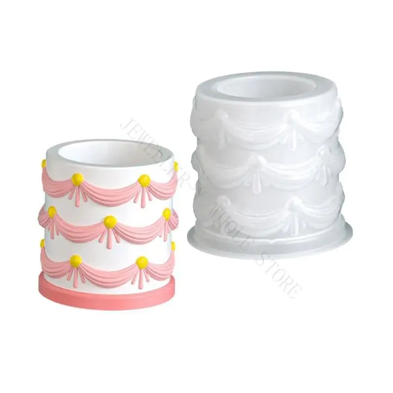 R7UF Detailed Floral Ribbon Silicone Mould for Customizable Craft Projects