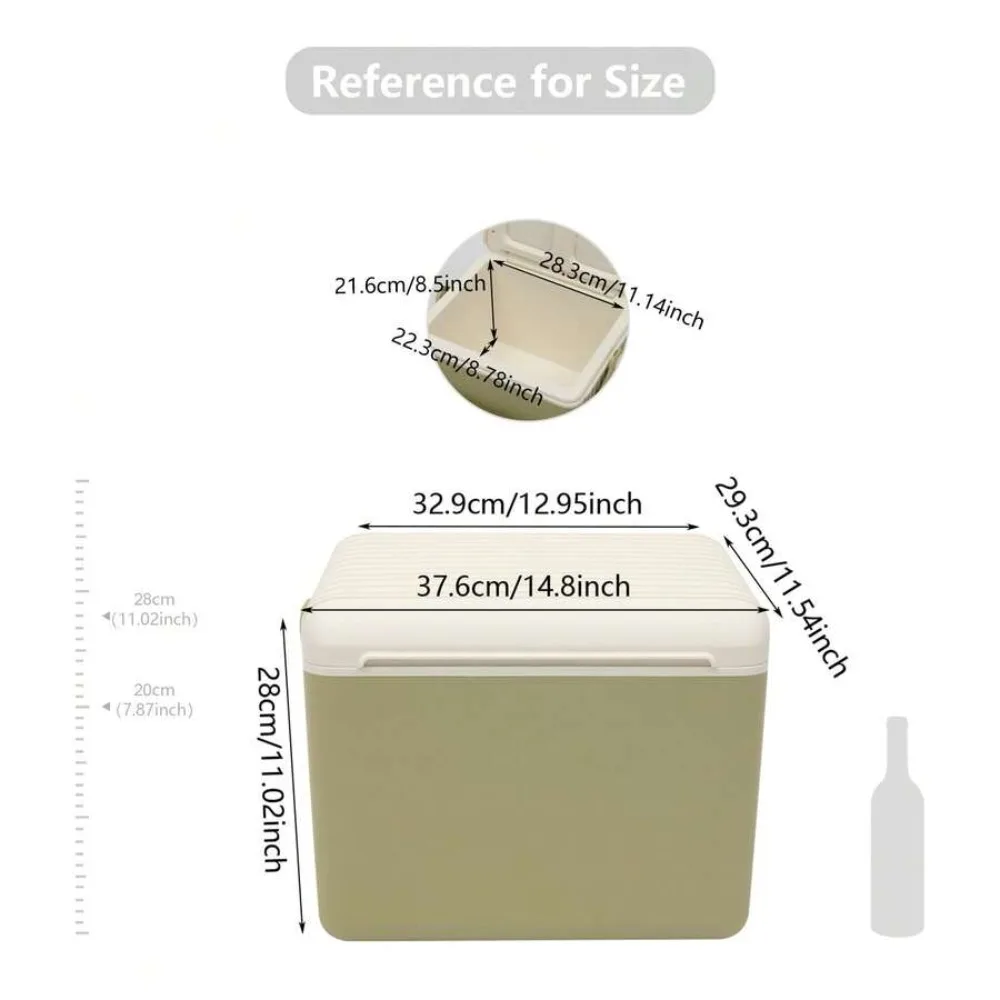 13L Portable Insulated Cooler Box Camping Cooler with 2 Ice Packs, Outdoor Cold Retention Storage Container for Picnic, Beach, Travel, Fishing, Compact Leakproof Design view 5