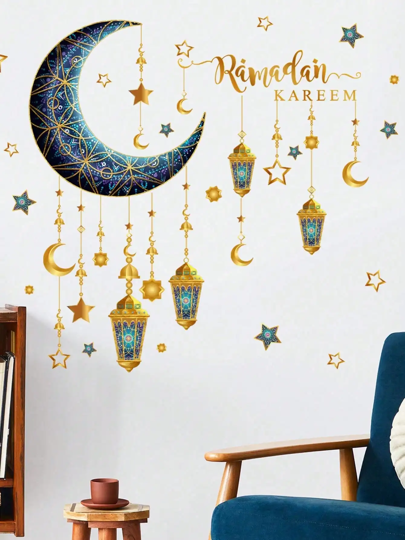 Eid Stickers, Islamic Muslim Party Supplies, Waterproof Stickers, Ramadan Holiday Party Decorations, Ramadan Stickers view 4