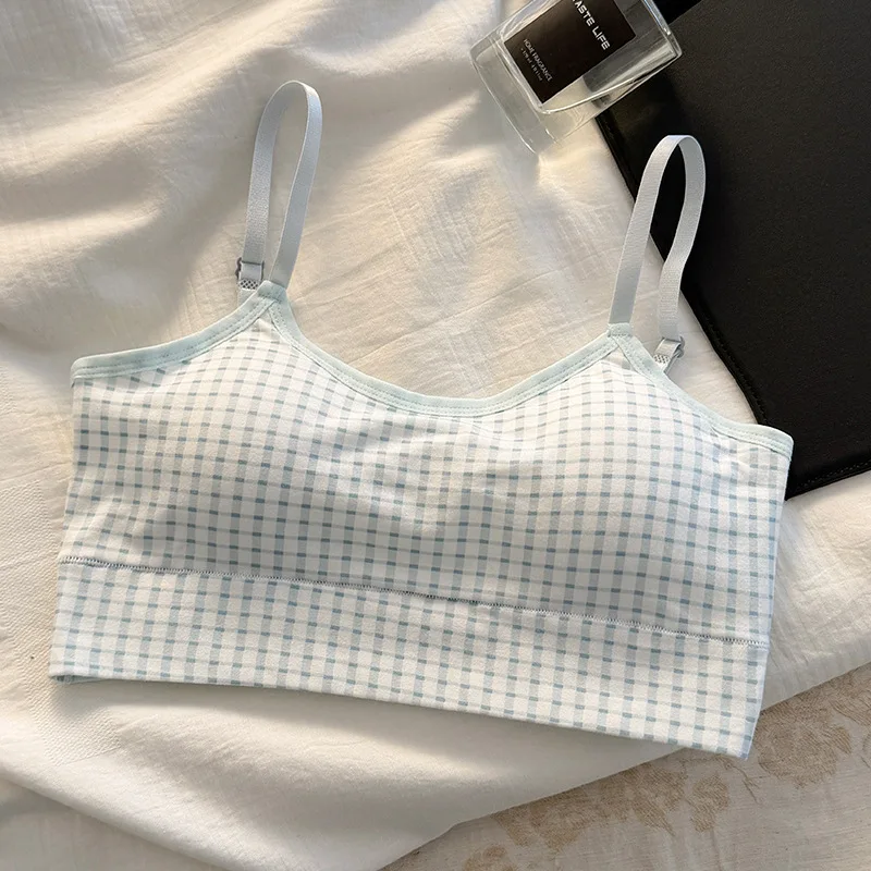 1pcs Children Innerwear Girls Bra No-Removable Sponge Cup Puberty Student Training Vest Breathable Teenage Girl Sport Brassieres view 6