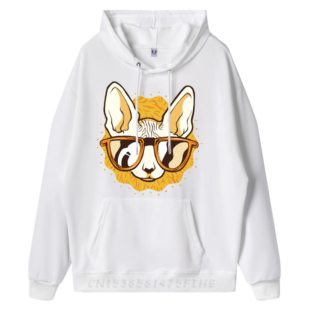 Sphynx Cat With Sunglasses Funny Cute Graphic Black Graphic Tees Streetwear Gift Christmas Sweater