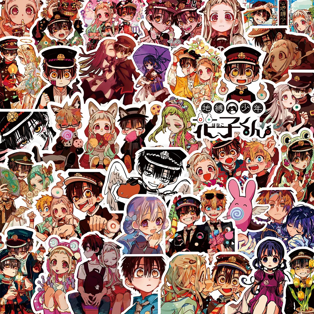 84pcs Cartoon Anime Toilet Bound Hanako Kun Stickers PVC Material Creative DIY Mobile Phone Book Scrapbook Waterproof Stickers.