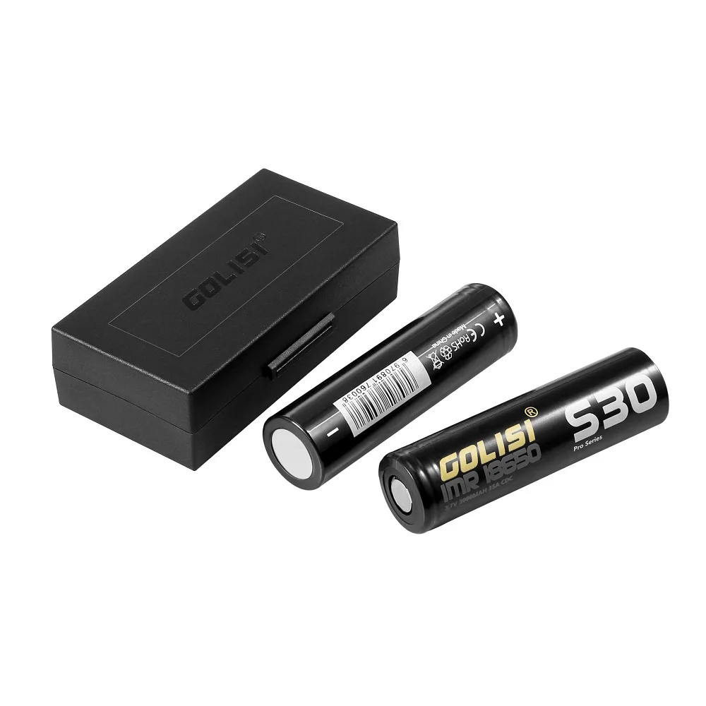 Golisi-batería Original de gran capacidad, pila de alto drenaje IMR 18650, Golisi S30 y S30 UL, 3000mAh, 800 ciclos de vida útil, 3,7 V, 25A, 1-6 piezas