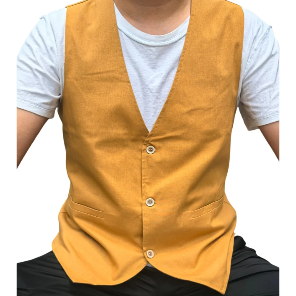 

Men's Linen Vest Summer Lightweight V Neck Casual Regular Fit Men's Linen Waistcoat