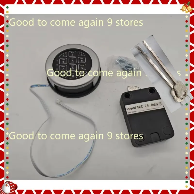 1 set  High quality Safe Electronic Lock Solenoid Lock & 2 Master Key Override W/Chrome KEYPAD Brand