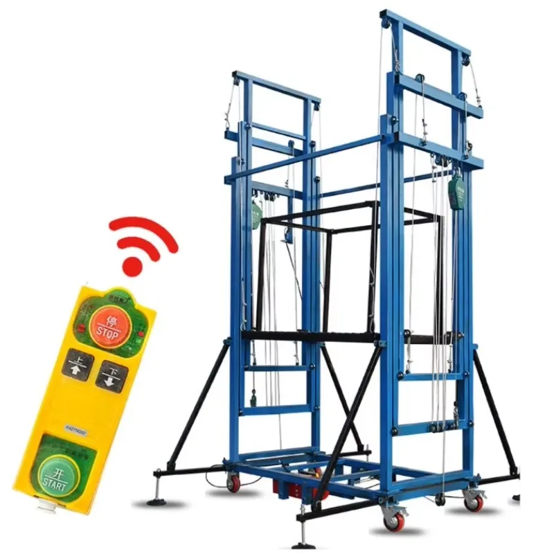 High Quality Foldable Simple Mobile Remote Control Hydraulic Automatic Lifting Frame Platform Electric Lifting Scaffolding Lift