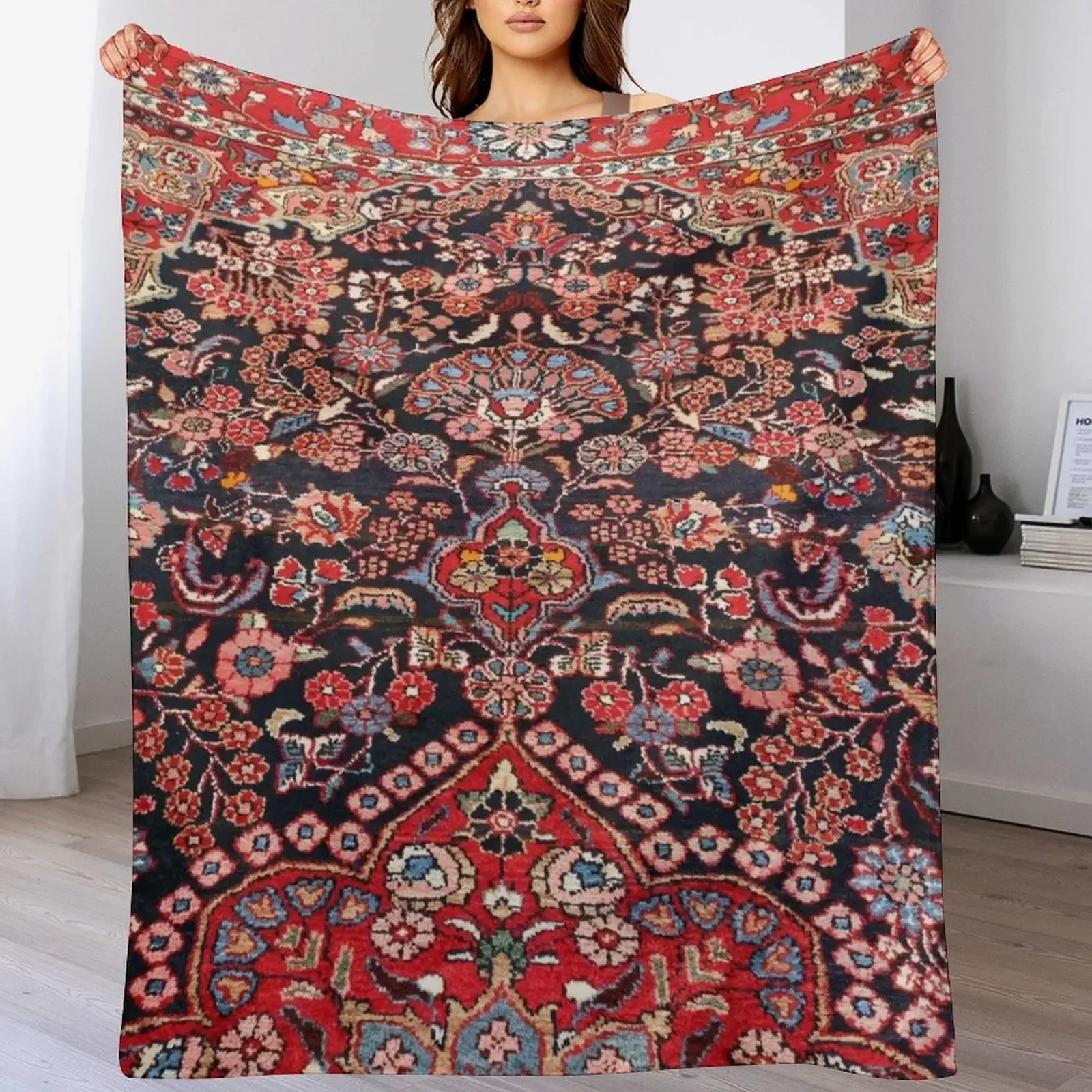 

Persian Carpet Throw Blanket Tourist for sofa Thin Beach Blankets