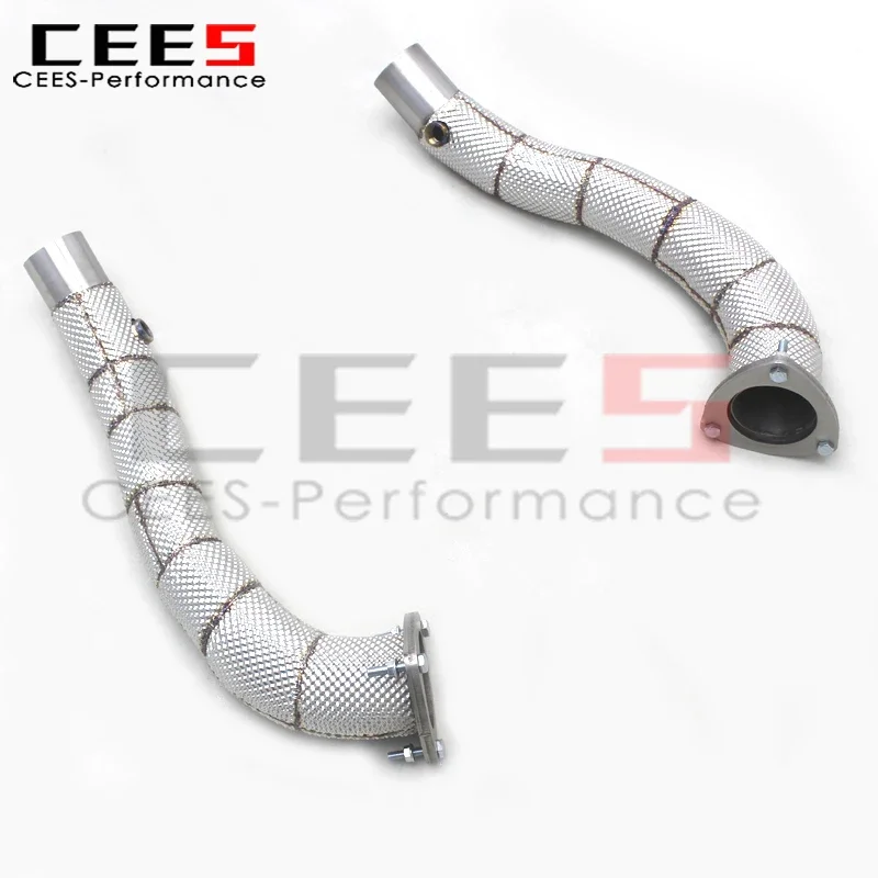 CEES Performance Exhaust Downpipe for Ferrari California 4.3L 2009-2014 Straight Header Car Stainless Steel Exhaust Pipes System