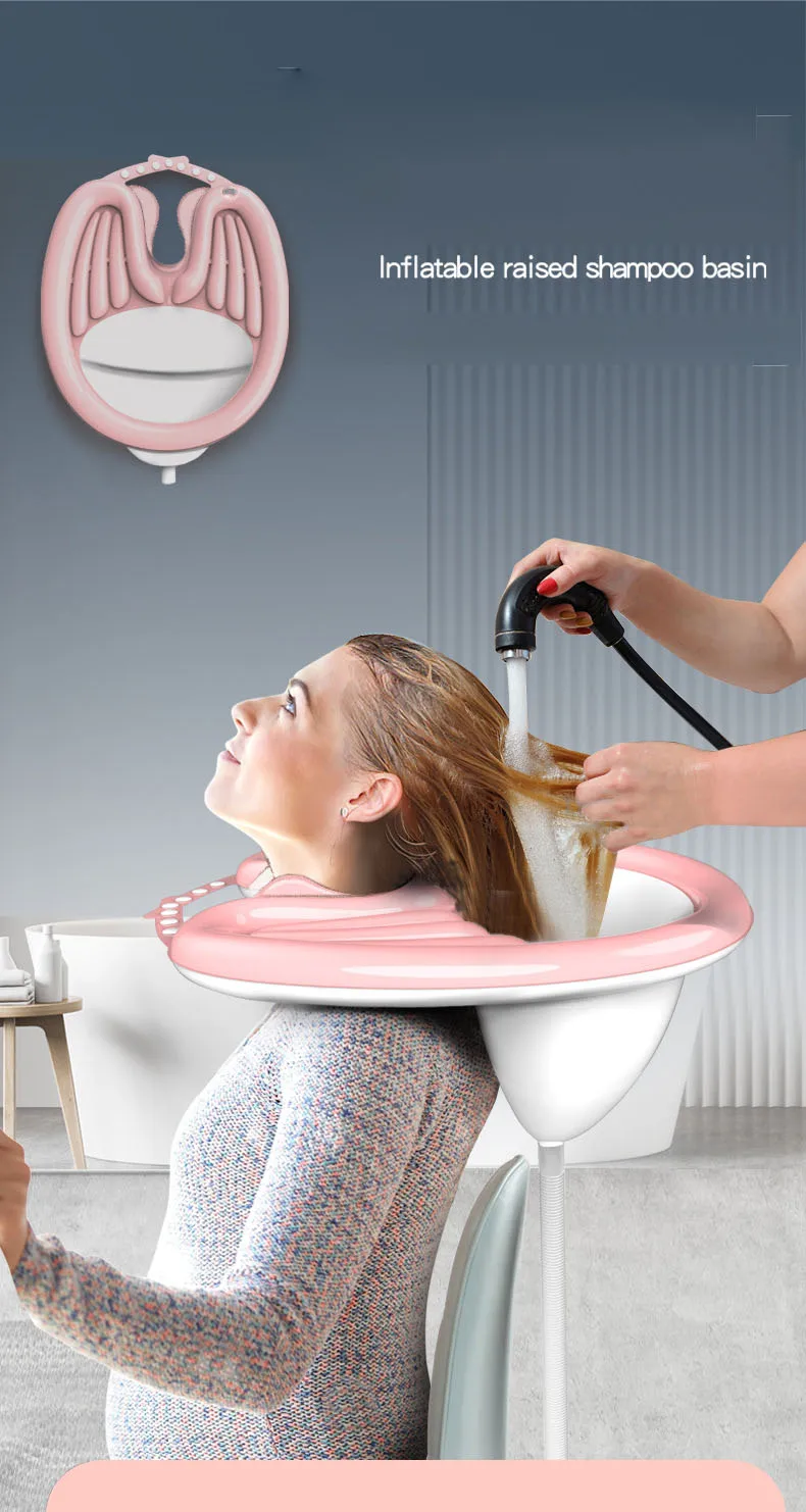 Reclining Hair Washing Basin for Adults, Pregnant Women, Kids, Elderly & Patients - Home Salon Hair Care