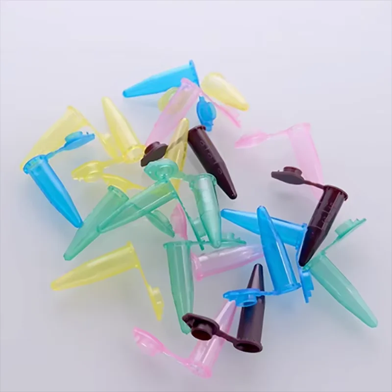 

1000/PK 0.5ml /500ul /Colored cap tip bottom gear color centrifugal tube ep tube with scale seed tube fish material tube