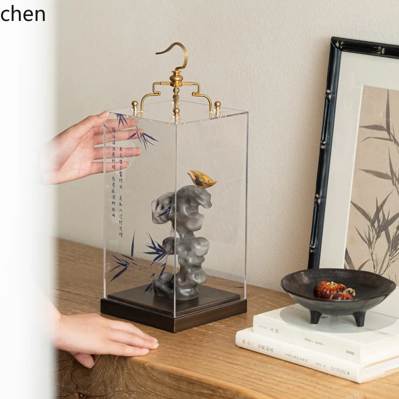 BJ-1 Home New Chinese Zen Style Acrylic Cover Fake Mountain Decoration Tea Room Study High-end Desktop