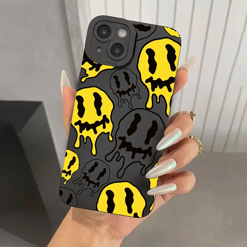 Funny Ghost Face Frosted Phone Case For iPhone 16 Cases iPhone 11 12 13 14 15 Pro Max XS XR X 7 8 Plus Shockproof Silicone Cover