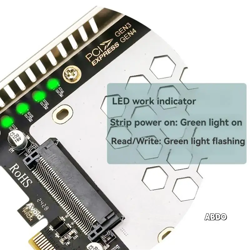 

2X PH46-4 4-Disk SFF8639 U.2 NVME & SATA 2.5-Inch Hard Drive To PCIE4.0 Split Card PCIE4.0 X16 Hard Disk Adapter Card
