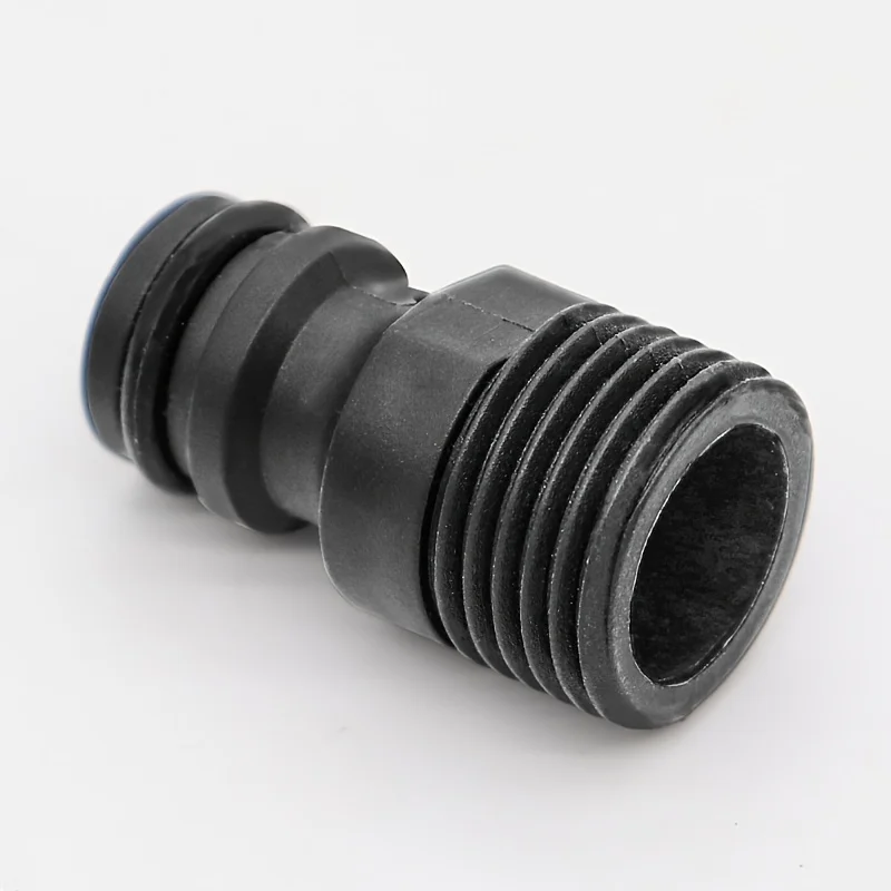 2PCS 1/2inch Threaded Tap Adaptor Garden Water Hose Quick Pipe Connector Fitting Flower Garden Irrigation System Part Adapter