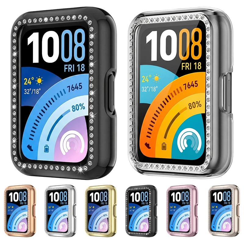 Diamond Protector case for Huawei Band 11 Protect Accessories All-Around Hard PC Bumper Frame Watch Cover Watch Protective Case image 2