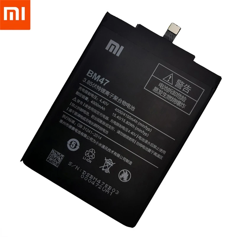 100% Batterie d'origine Pour Xiaomi Redmi Note Mélange Km 2 2S 3 3S 3X 4 4X 4C 4A 5 5X 5S 5A 6 Mi6 6A 7 9 MI9 M9 SE Pro Piles Incluses