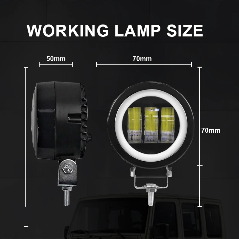 1/2pc 5 Inch Led Work Light Niva 4x4 Offroad Bar For Car 4WD Trucks ATV Suv Trailer Offroad Motorcycle Waterproof Driving Lights