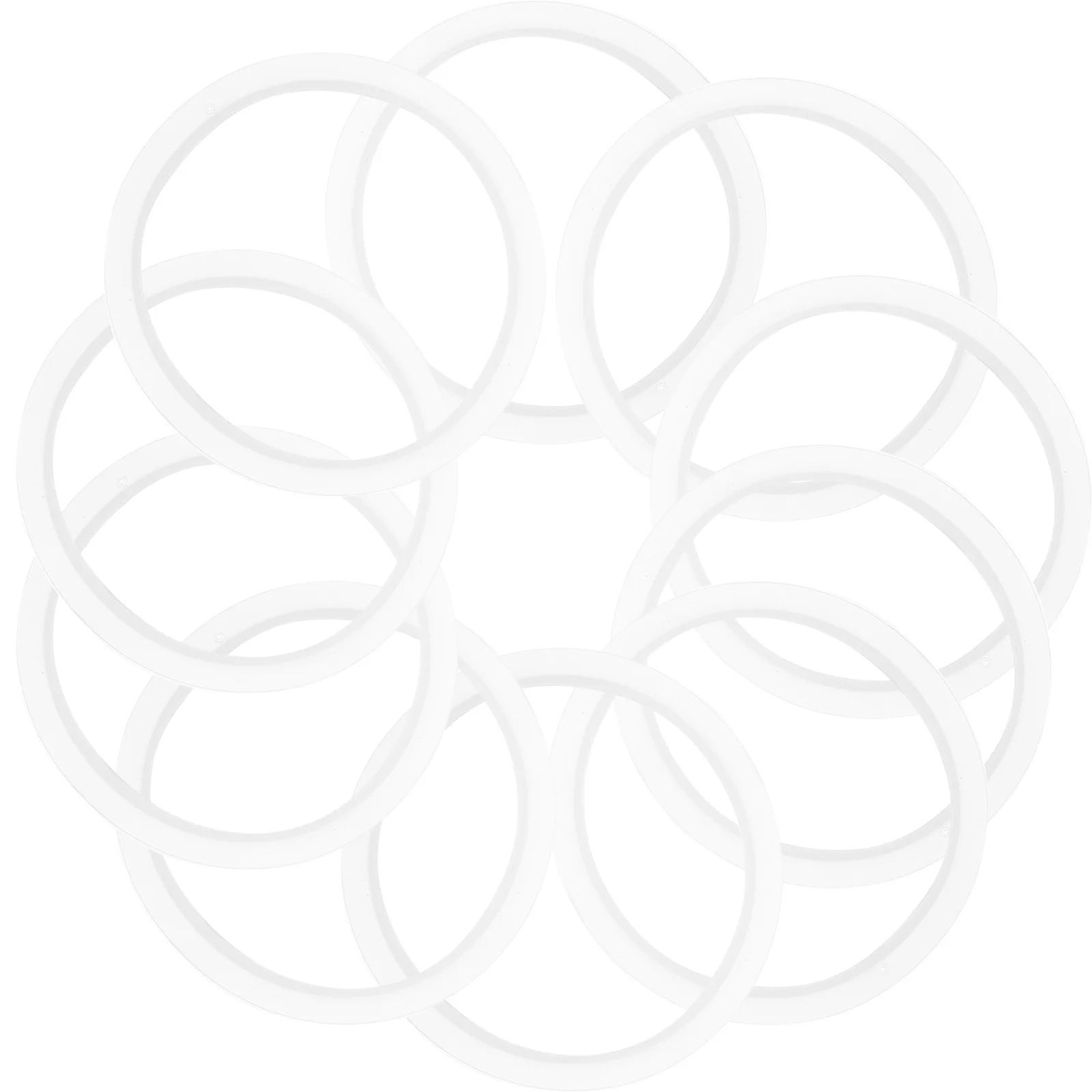 

10Pcs Reusable Silicone Sealing Rings for Mason Jar Lids Replacement Gaskets Wide Mouth Bottle Storage Seal Rings