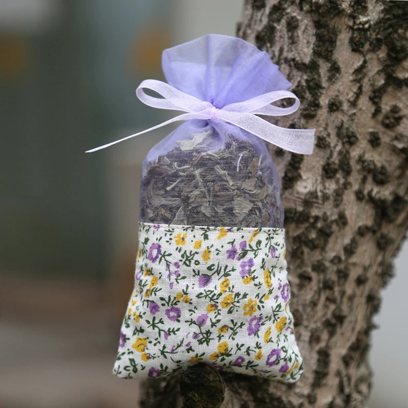 

300pcs Empty Sachets Bag Flower Printing Lavender Fragrance Sachet Bags for Dry Flowers Storage Fragrance Lavender Sachet Bag