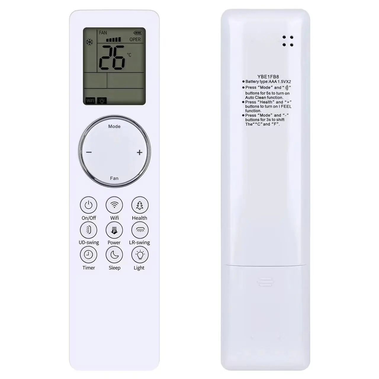 

Suitable for Gree Tosot single-cooling inverter air conditioner remote control new model YBE1FB8, compatible with YBE1F, YBE1FB1