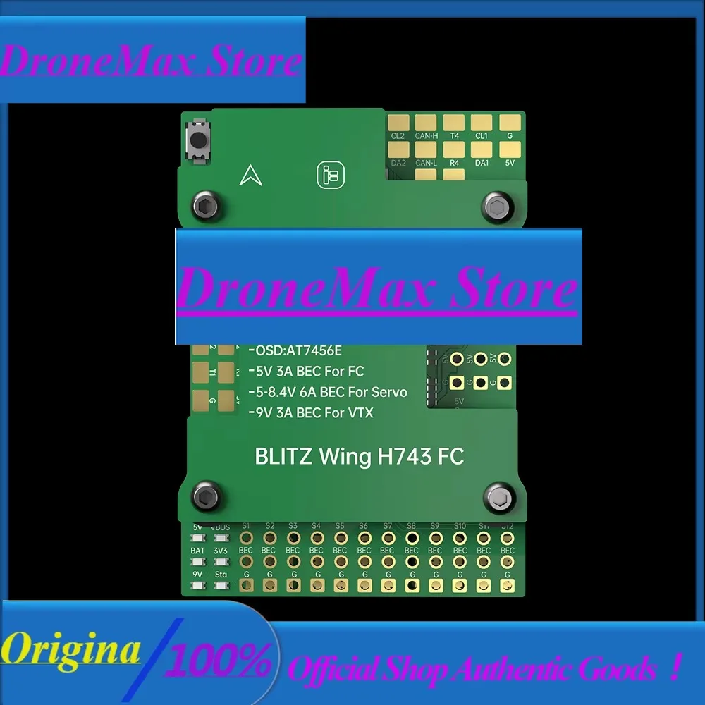 DroMaSsiFlight BLITZ Wing H743 Flight Controller With 30.5*30.5mm Mounting Holes For RC FPV Drone Parts