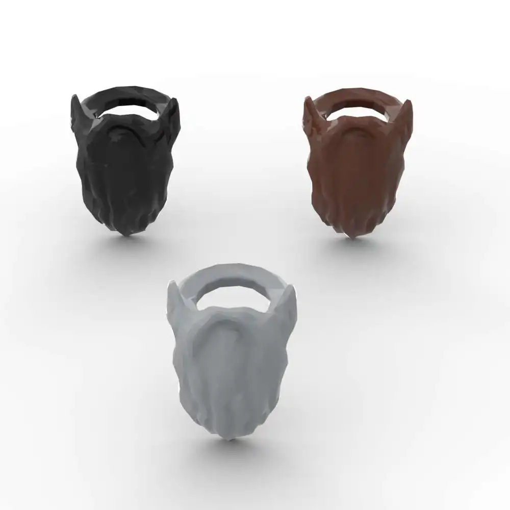 MOC 10 pièces 10052 corps porter barbe briques père noël blocs de construction Kit particules Puzzle idée bricolage jouets enfants anniversaire enfant cadeaux