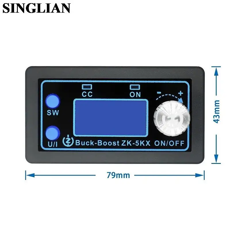 ZK-5KX Buck-Boost Converter CC/CN DC0.6-36V 5A 80W Power Module Adjustable Regulated Power Supply Constant Voltage Current