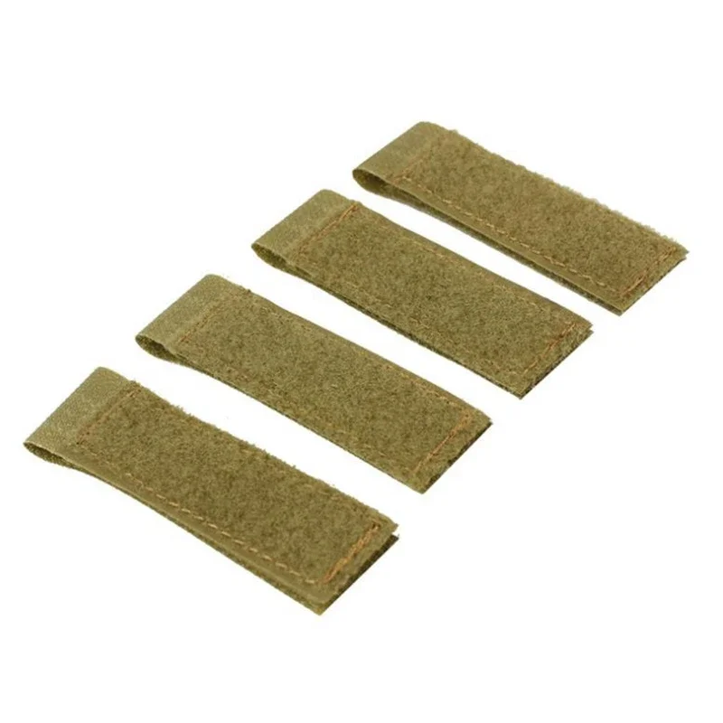 4pcs Molle Adapter ID Patches Panel Vest Backpack Patch Hook&Loop Converter Ribbon Strip Molle Army Vest Accessories