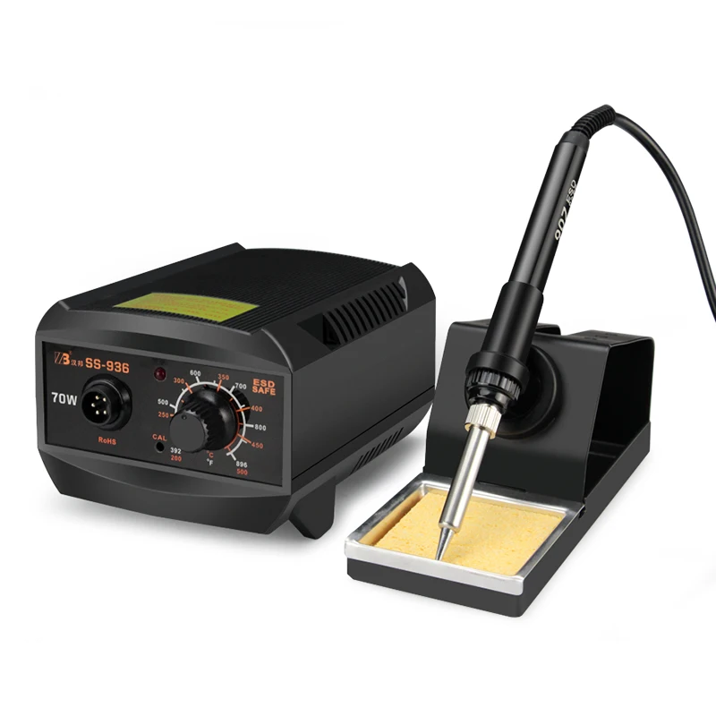 SS-936D 220V Soldering Station Electric Soldering Iron 70W LED Display Portable Constant Temperature Rework Station Soldering