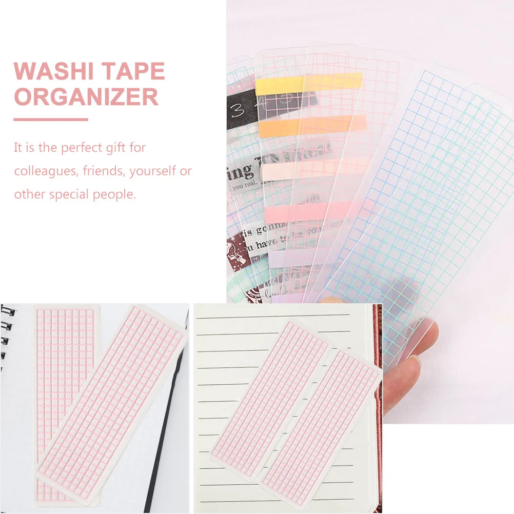 50 Buah Organizer Penyimpanan Portabel Washi untuk Kantor Rumah Tempat Pita Washi Penggunaan Sekolah Dispenser Piring Sampel Pita