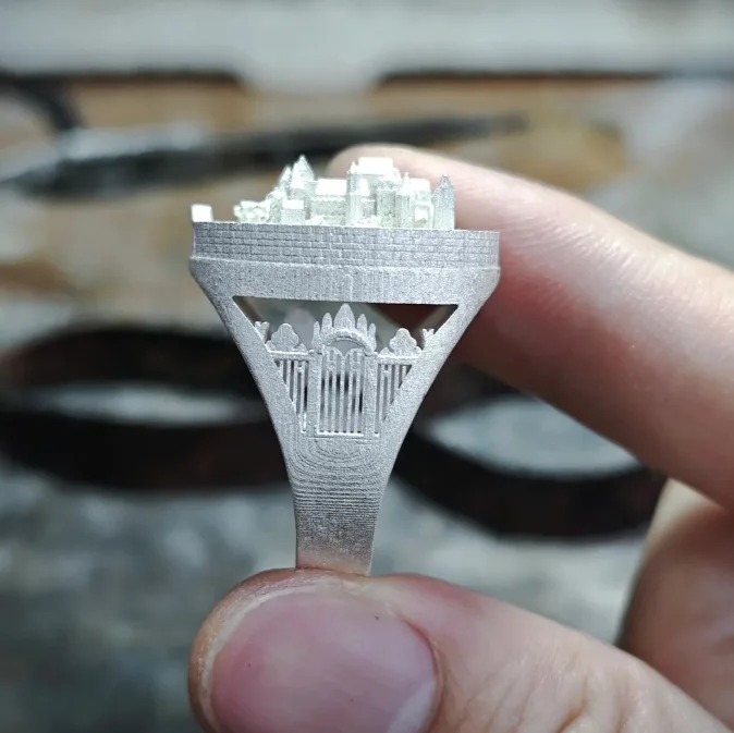 European Retro Castle Ring, High-end Personalized Design, Open Ring, Birthday Gift, Index Finger Decoration