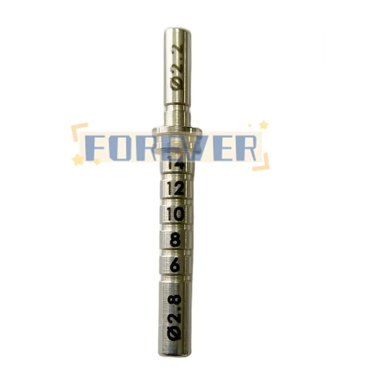 φ2.2-φ2.8 Dental Depth Gauge Balance Bar Parallel Pin Double Head For Implant Lab Tool