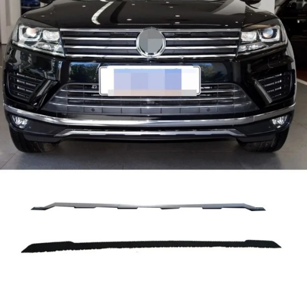 Front bumper deflector trim strip For VW Touareg 2016-2018