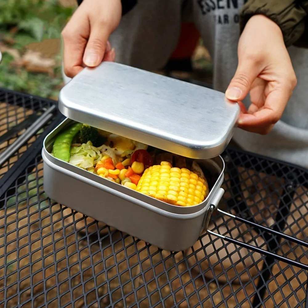 Ultralight Tableware Camping Cookware Lunch Box Cooking Pots Picnic Accessories Outdoor Cutlery Kitchen Set Hiking Sports