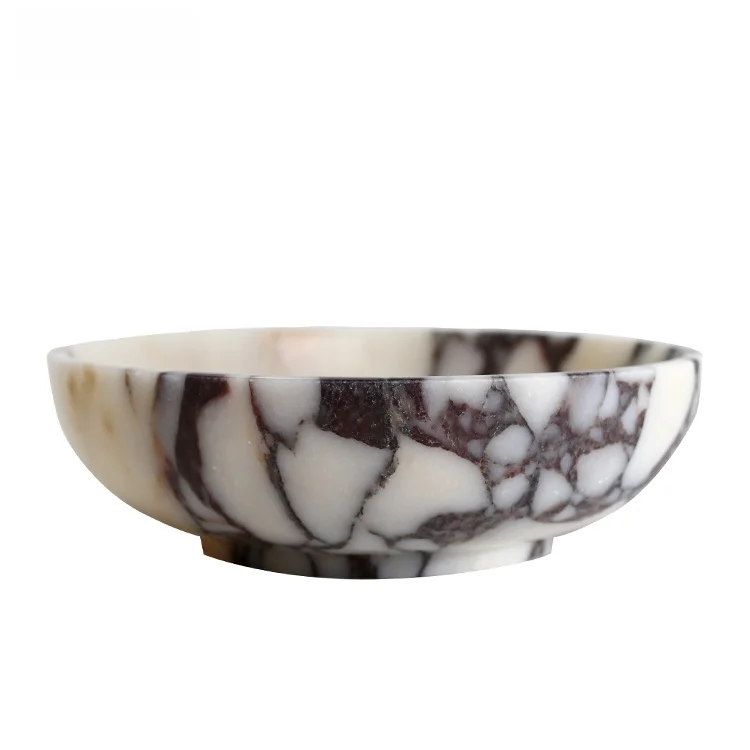 

D20xH6cm Роскошный натуральный мрамор, Турция, калаката, альта, чаша для фруктовых орехов для кухни, домашний декор, контейнер для хранения травертина