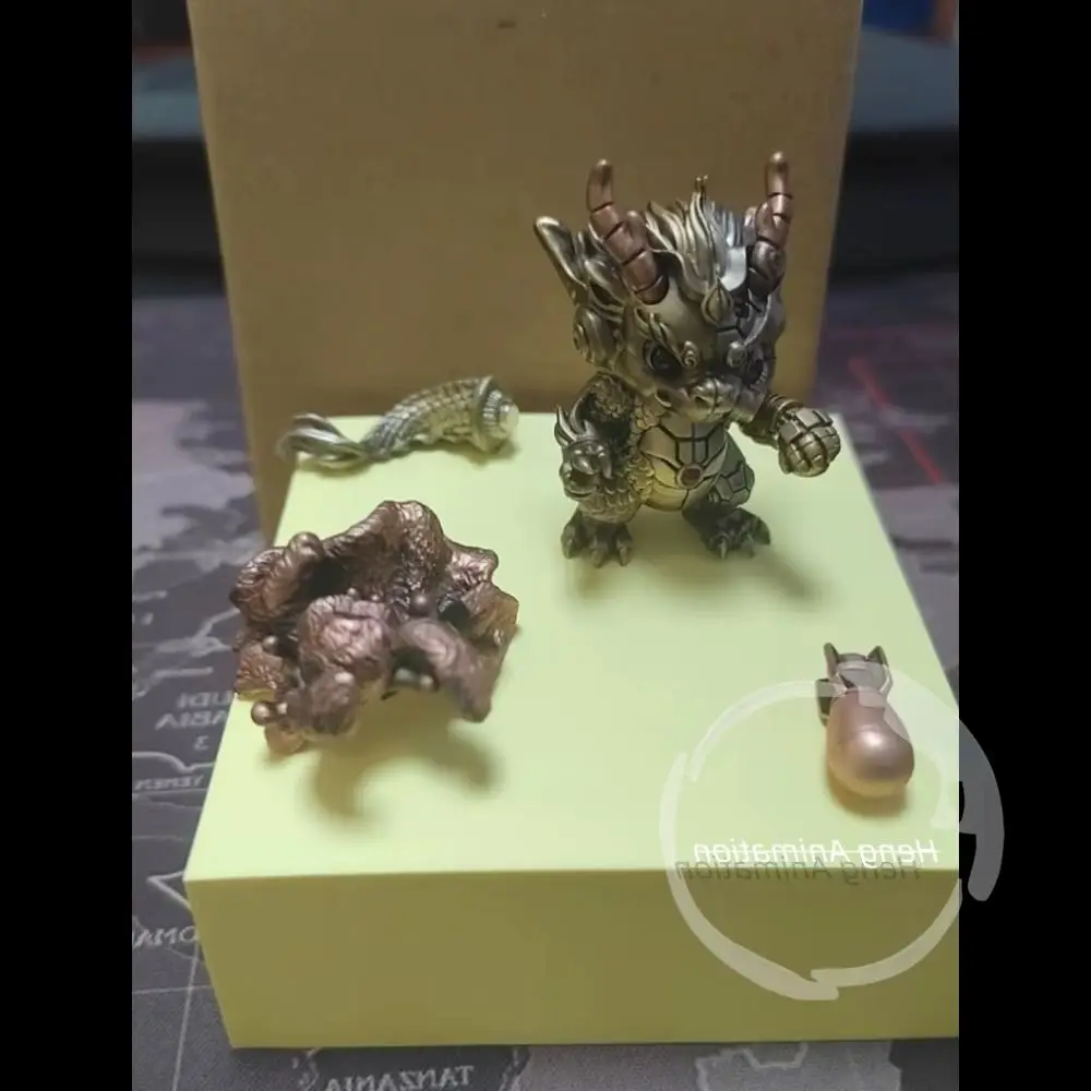 In Stock, Magnetic Dragon Brass Ornament, Removable Tabletop Ornament, Figure, Collection, Trendy and Cool.