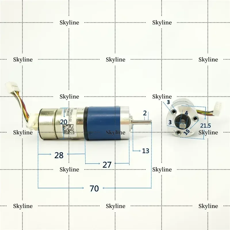 High Quality Planetary Stepper Gear Motor Two Phase Four Wire 18 Degree 20mm Metal Gear High Torque For Disassembly Machine