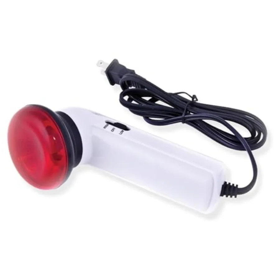 

Portable Red Light Therapy Infrared Heating Wand by Infarex, Handheld Heating Lamp with Replacement Red Light Bulb, Provides Ta