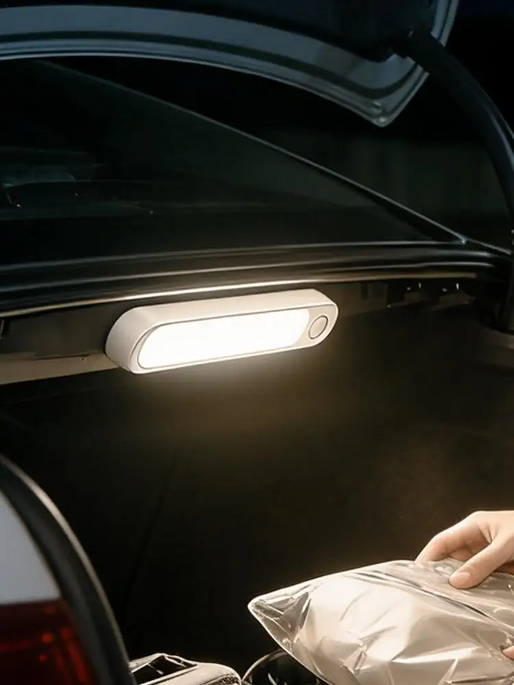 Car Under Hood Light Bar Rechargeable Magnetic LED Work Lamp Automatic Sensor for Truck SUV Trunk Engine Compartment
