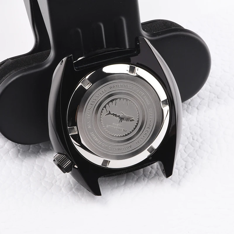 Stainless steel men's watch case 29mm dial 4.0O'clock 200M Waterproof Diving watch case Sapphire glass C3 Luminous For NH35 NH36