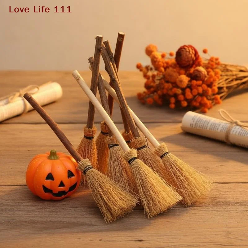 New Halloween Decorations: Bundled Pampas Grass Craft Ornaments Diy 14cm