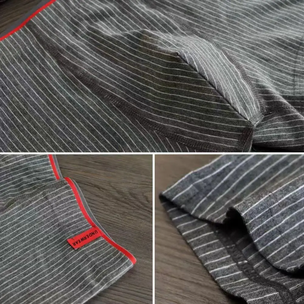 جديد مريح الرجال الملاكمين لينة بسيطة الملابس الداخلية ملابس داخلية جيدة التهوية #4