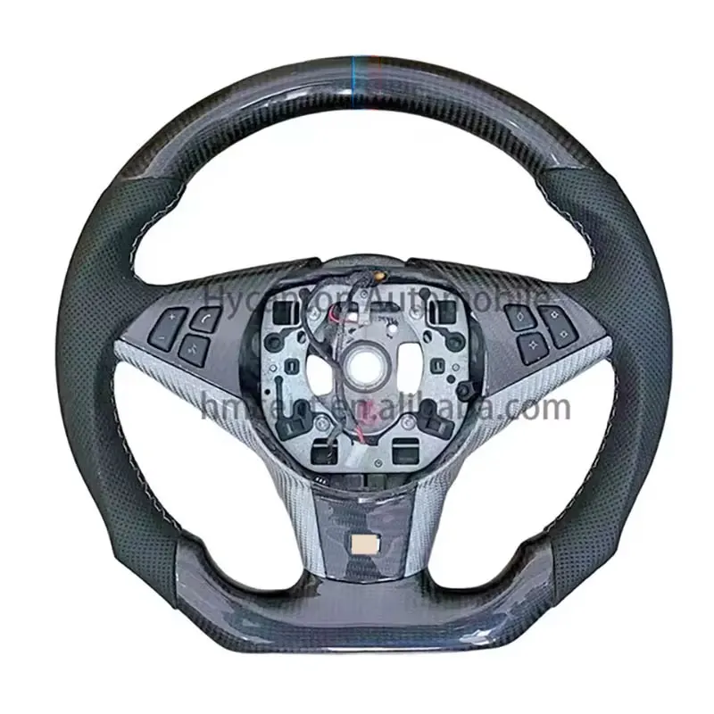 

Модификация Обновление карбонового рулевого колеса автомобиля Оригинальная кнопка для рулевого колеса BMW E60