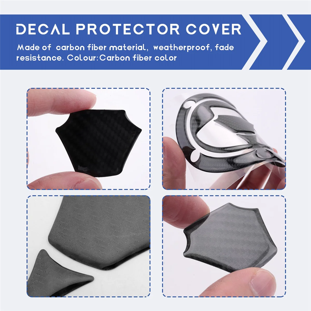 Carbon Fiber Fuel Gas Oil Cap Tank Pad Tankpad Protector Sticker for Ninja ZX6R ZX10R Z1000 Z1000SX Z800 Z750 Z650 ER6N