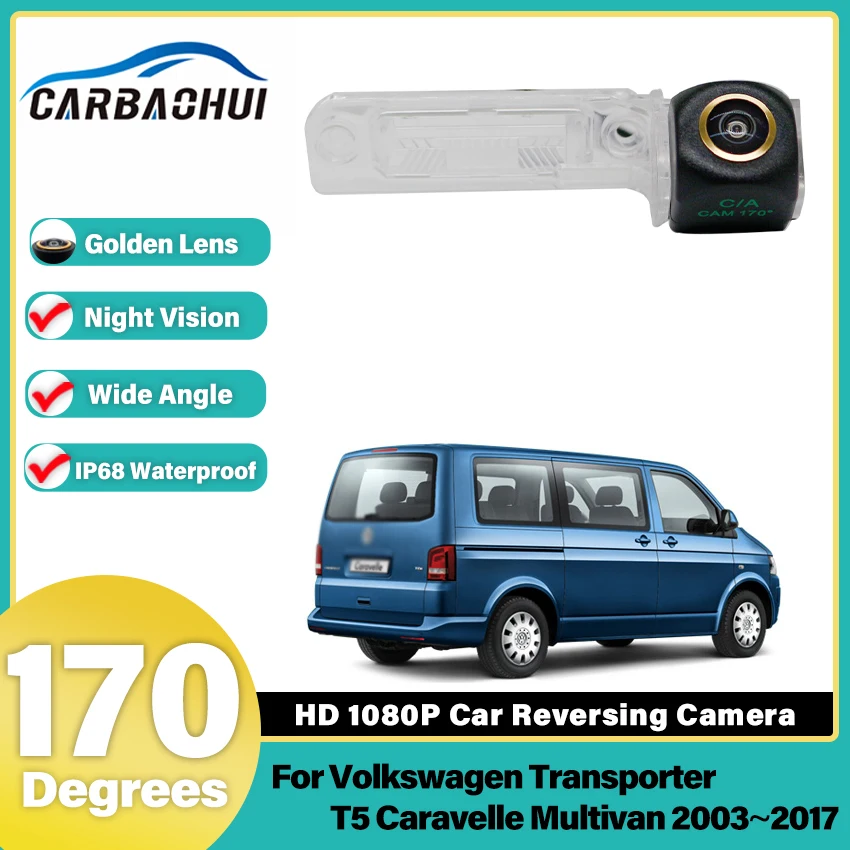 

Камера заднего вида для Volkswagen Transporter T5 Caravelle Multivan 2003 ~ 2017 CCD резервная камера номерного знака камера