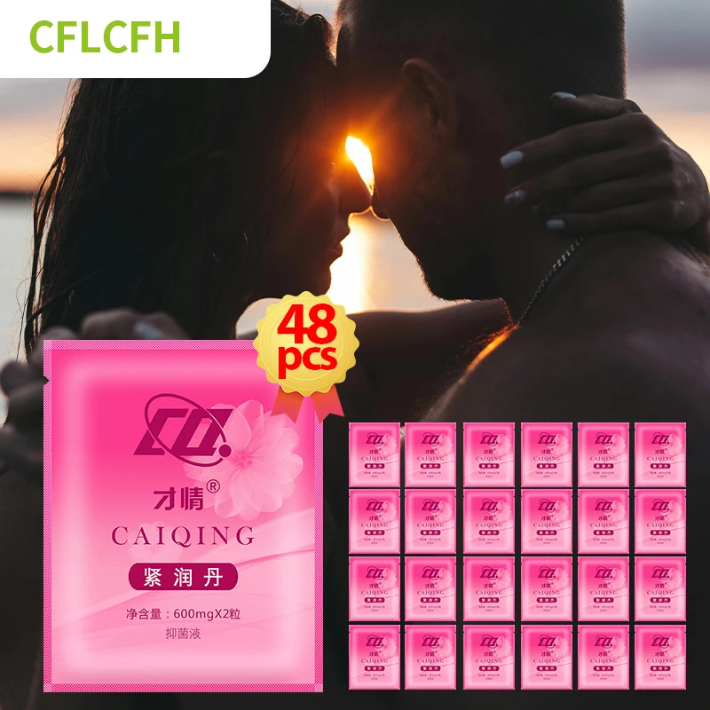 48 Capsules Vaginal Tightening Vagina Shrinking Climax Tight Oil Women Orgasm Gel Libido Enhancer Exciter Stimulant Female Care