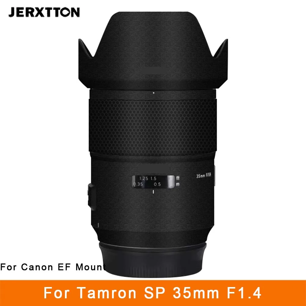 Adesivo per fotocamera antigraffio con cappuccio per obiettivo per Tamron SP 35mm F1.4 adatto per Canon EF Mount Pellicola protettiva per avvolgimento 35 1.4